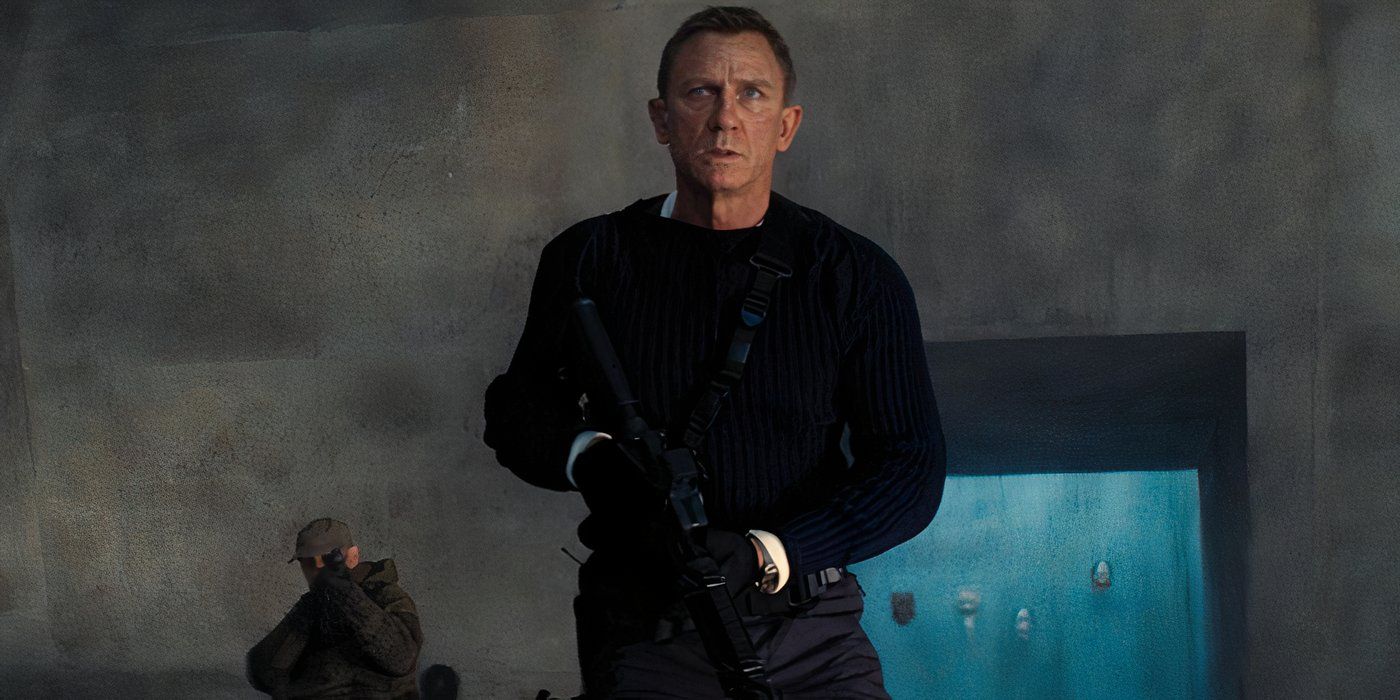 Daniel Craig as James Bond in no time to die