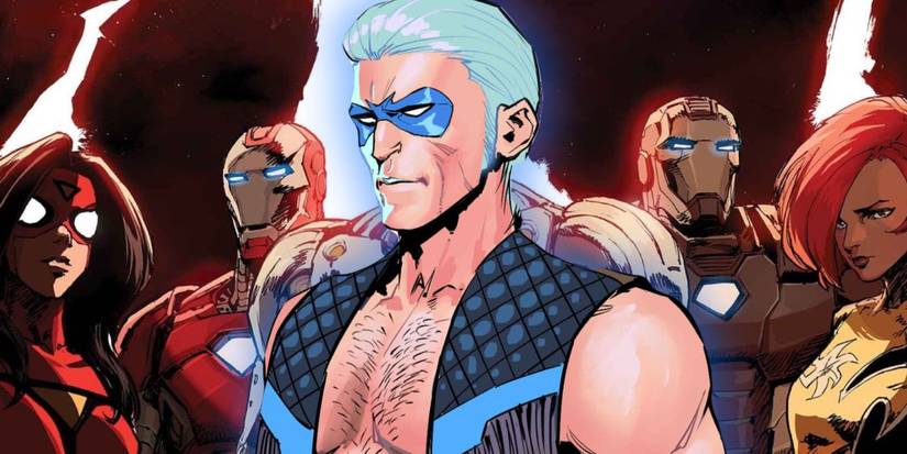 Danny Kim’s Blue Bolt Design Over Ben Harvey’s West Coast Avengers Cover