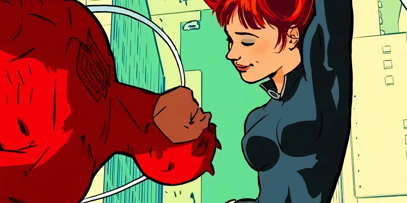 Daredevil and Black Widow fighting together in Marvel Comics