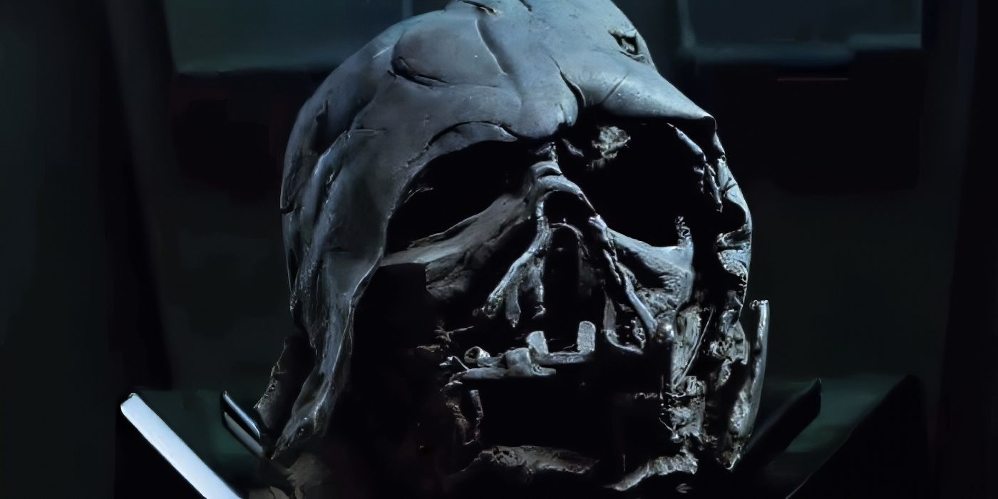 Darth Vader's melted mask. 