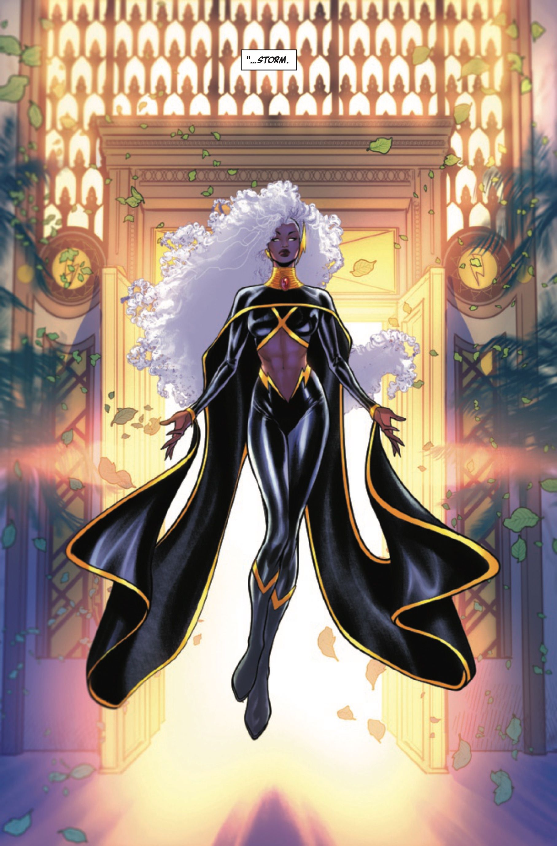 Storm #1 by Murewa Awodele and Lucas Werneck preview - Storm's grand entrance in her sanctuary in new 2024 costume