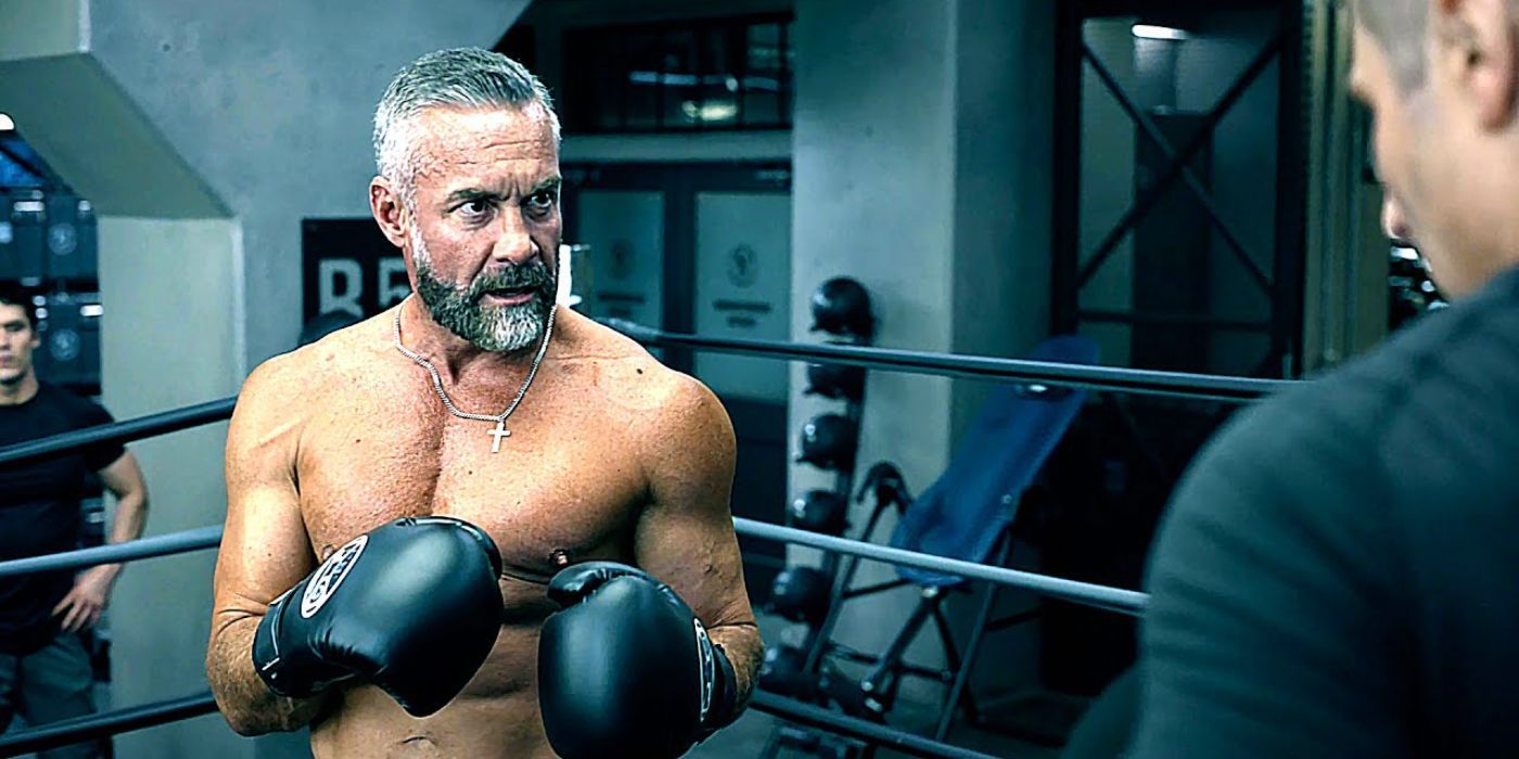 Deacon (Jay Harrington) in a boxing ring in SWAT.