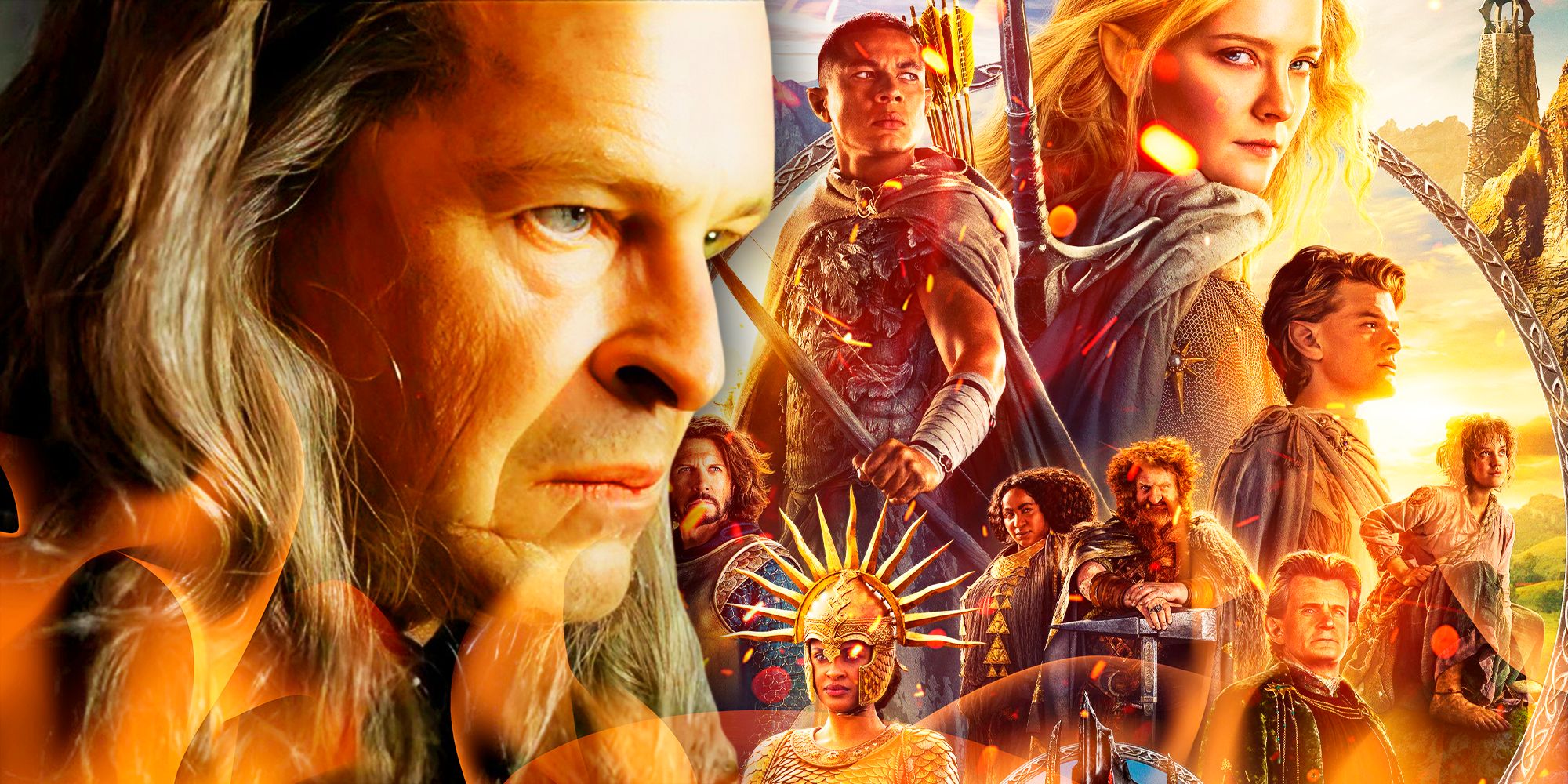 Denethor from LOTR and background imagery from ROP