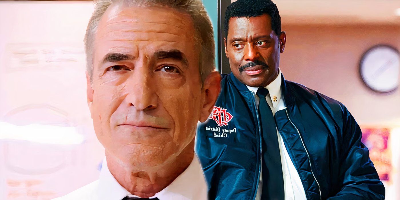 Dermot Mulroney as Dom Pascal next to Eammon Walker as Wallace Boden in Chicago Fire