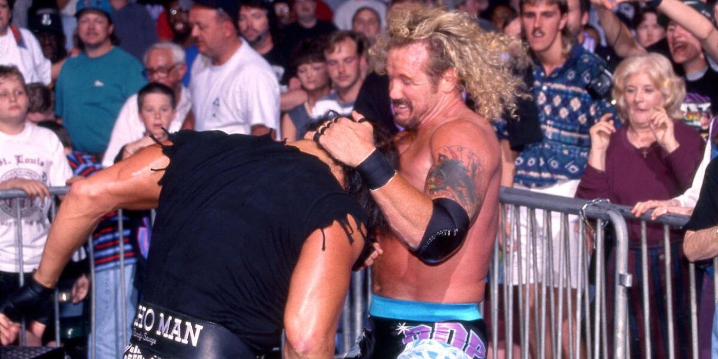 Diamond Dallas Page luta contra Macho Man Randy Savage na WCW