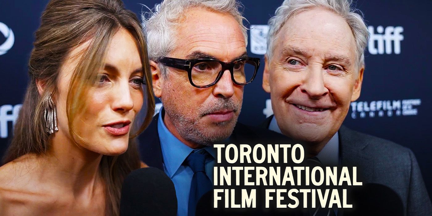 Alfonso Cuarón, Leila George &amp; Kevin Kline answer questions during Disclaimer red carpet at TIFF 2024