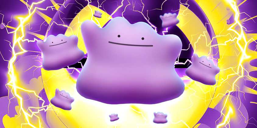 A customer Pokémon GO Ditto disguises cover with multiples of the Transform Pokemon