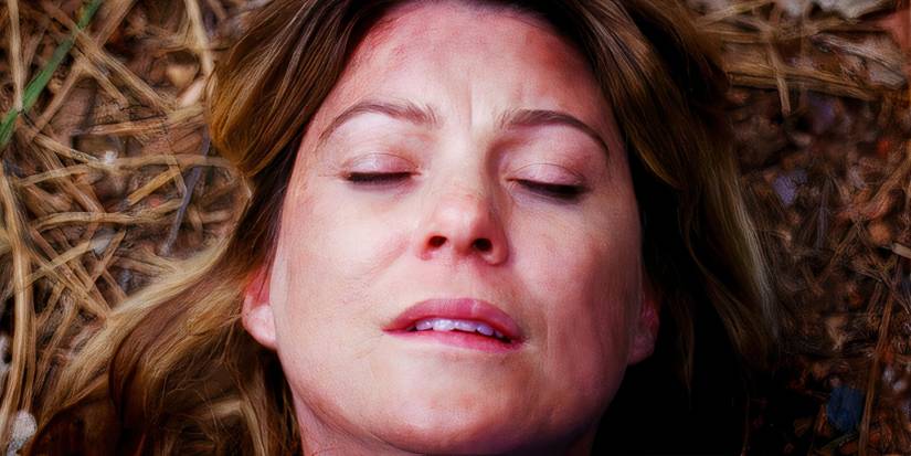 Ellen Pompeo as Meredith Grey in Grey's Anatomy season 8, episode 23