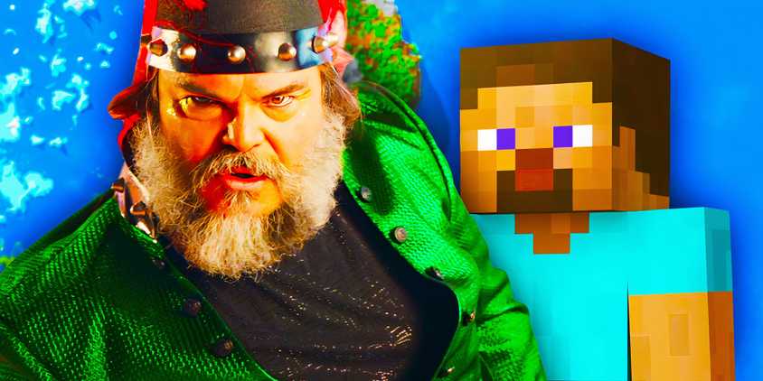 Jack Black and Steve from Minecraft