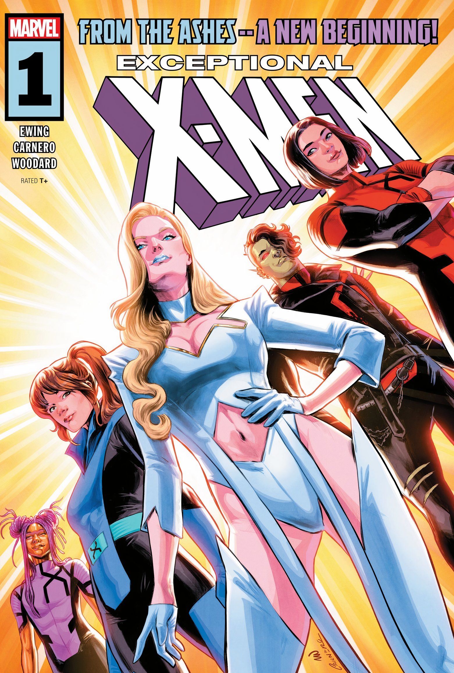 Emma Frost e Kitty Pryde estão com os alunos Excepcionais dos X-Men. 