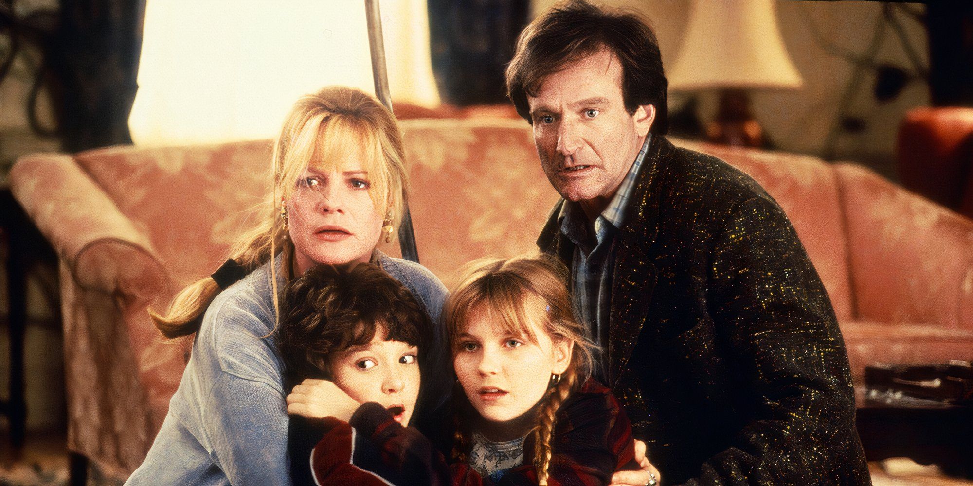 Family in jumanji looking scared