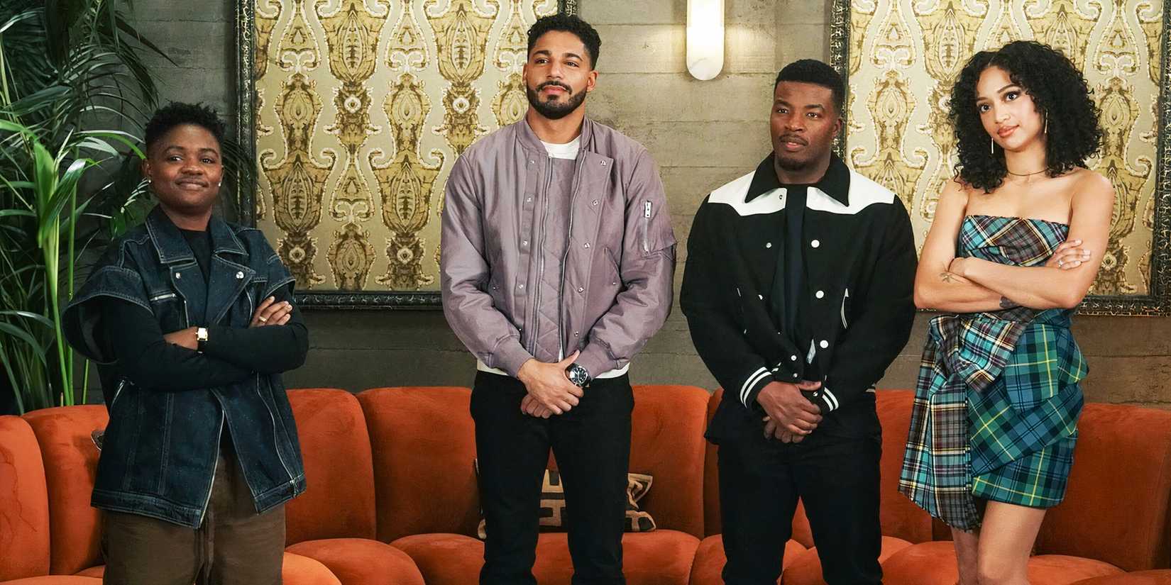 Four characters in All American season 7 standing together