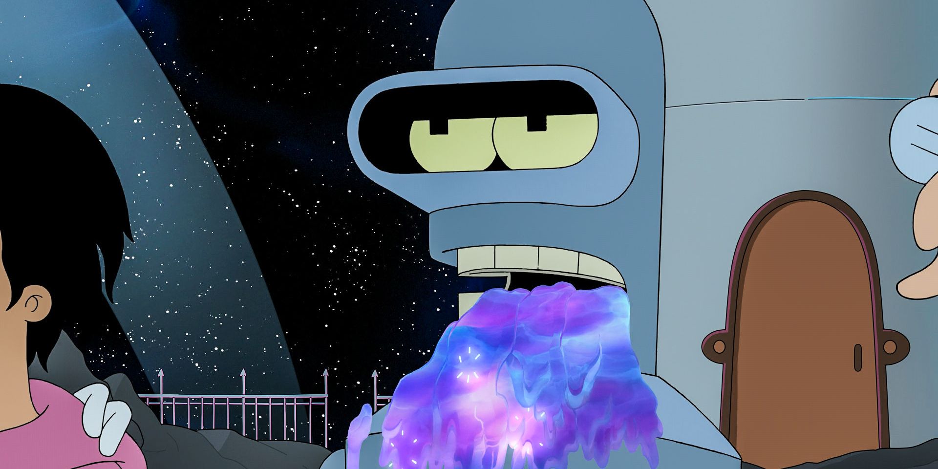 Bender usa plasma casi neutral en Futurama Temporada 12 Episodio 10