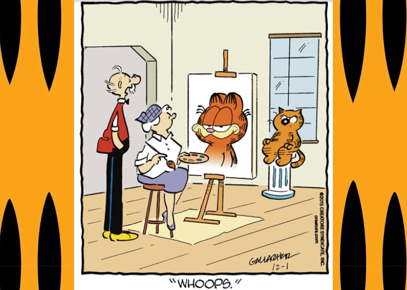Garfield Shows up in Heathcliff December 1, 2015