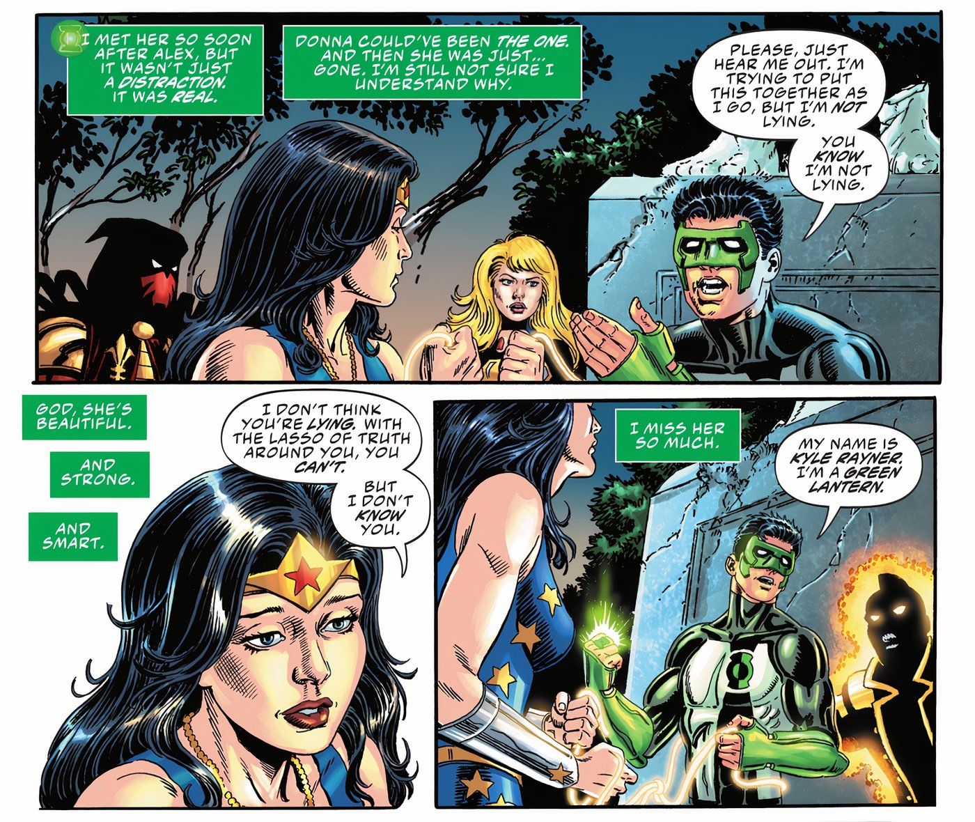 Lanterna Verde Kyle Rayner Donna Troy, o Único