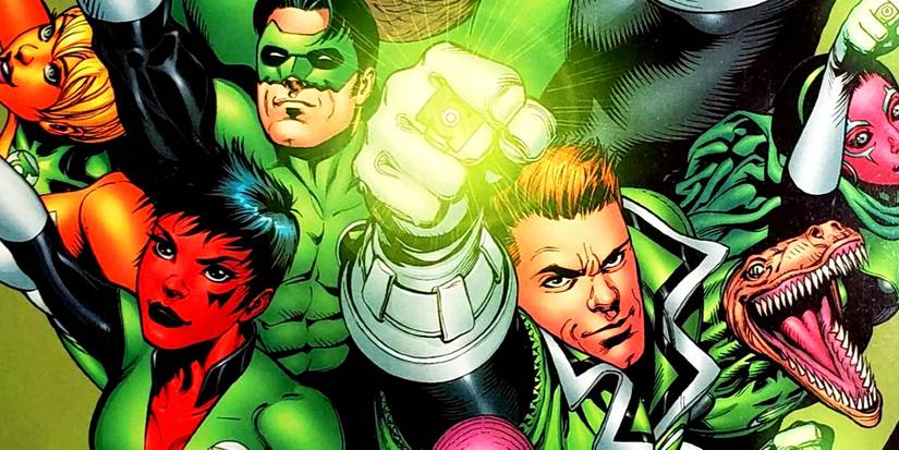 green lanterns stood together