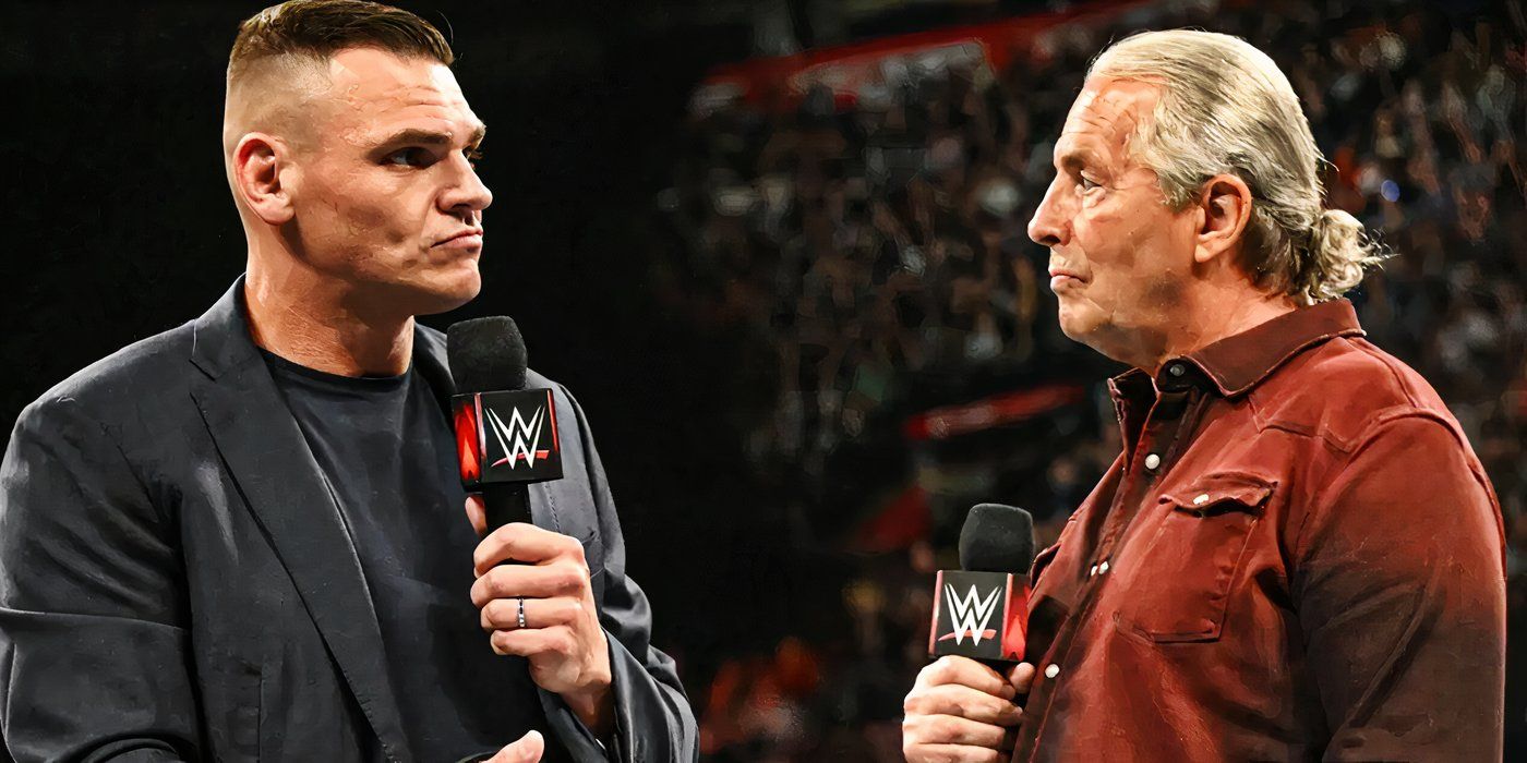 Gunther and Bret Hart on Monday Night RAW from Alberta Canada