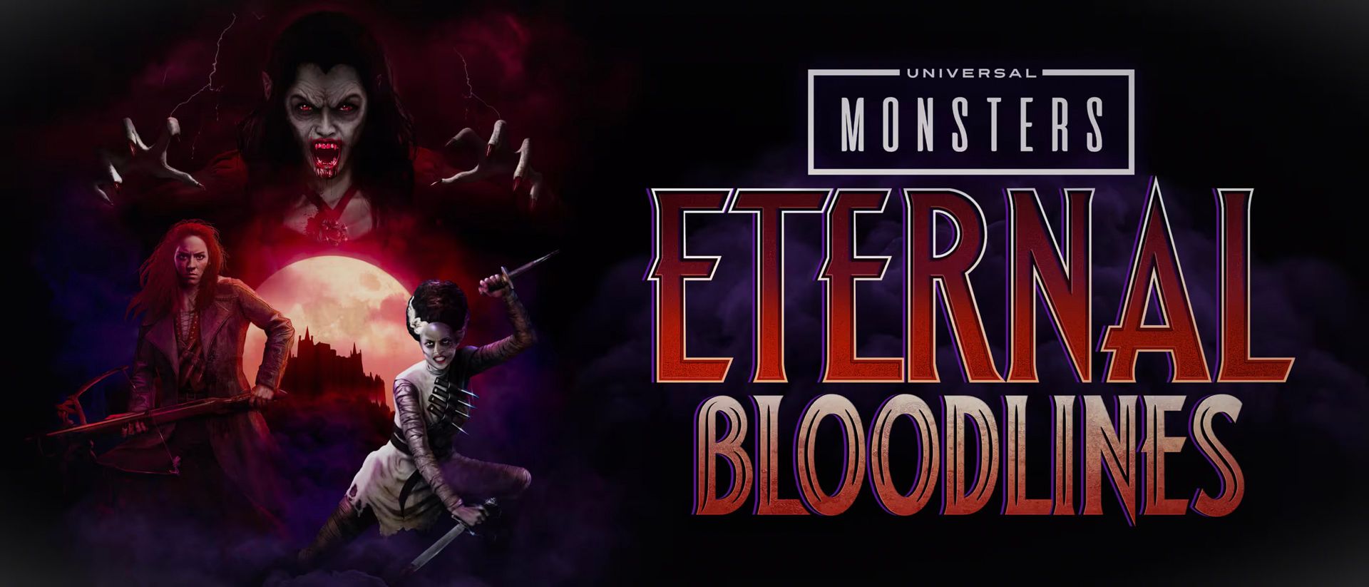 Halloween Horror Nights 33 - Universal Monsters Eternal Bloodlines Logo Art