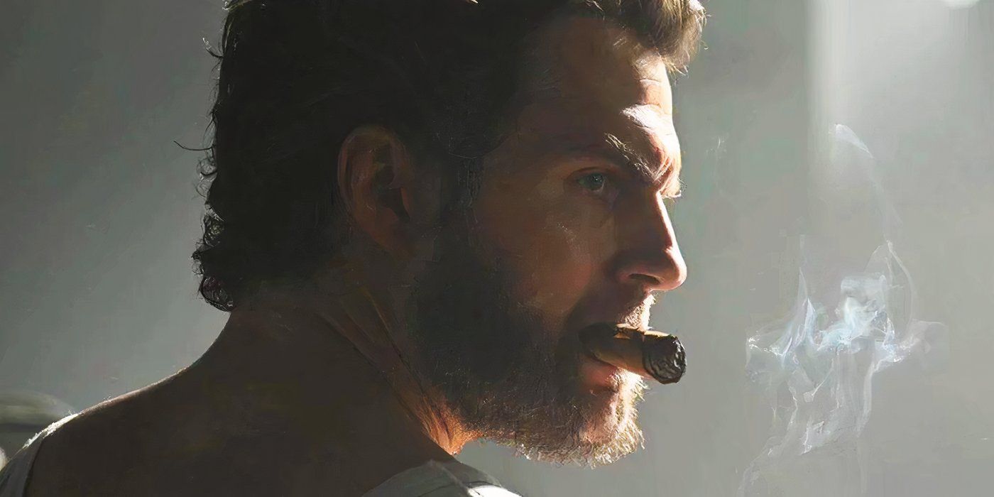 Henry Cavill as Wolverine with a cigar in Deadpool & Wolverine