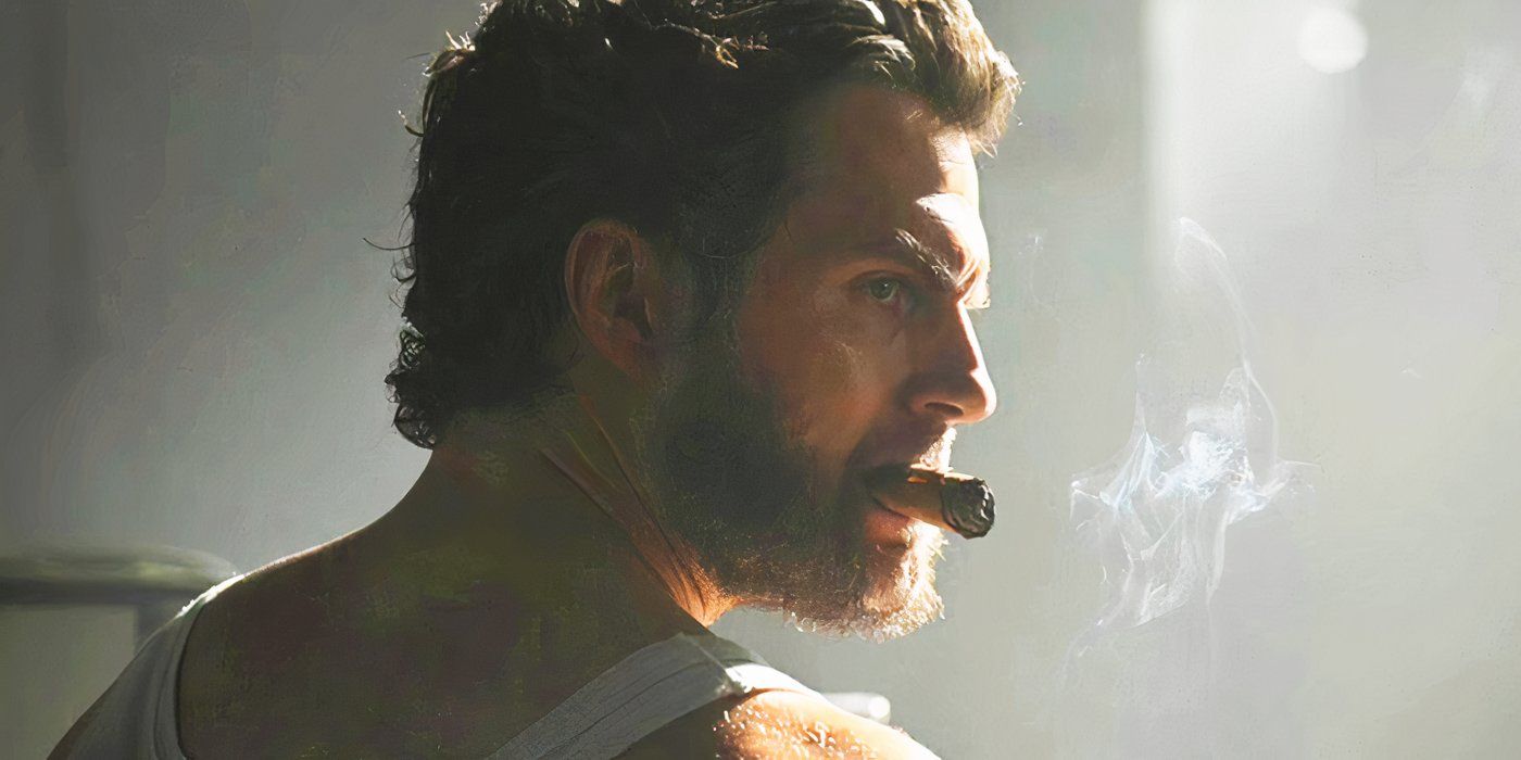 Henry Cavill with a cigar in his mouth as Wolverine in Deadpool & Wolverine