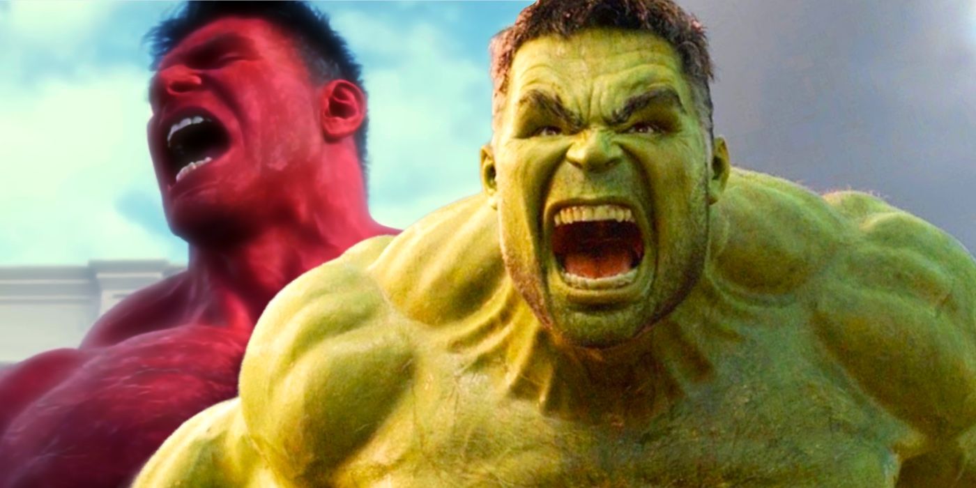 How Red Hulk's Transformation Compares To The MCU's Hulk