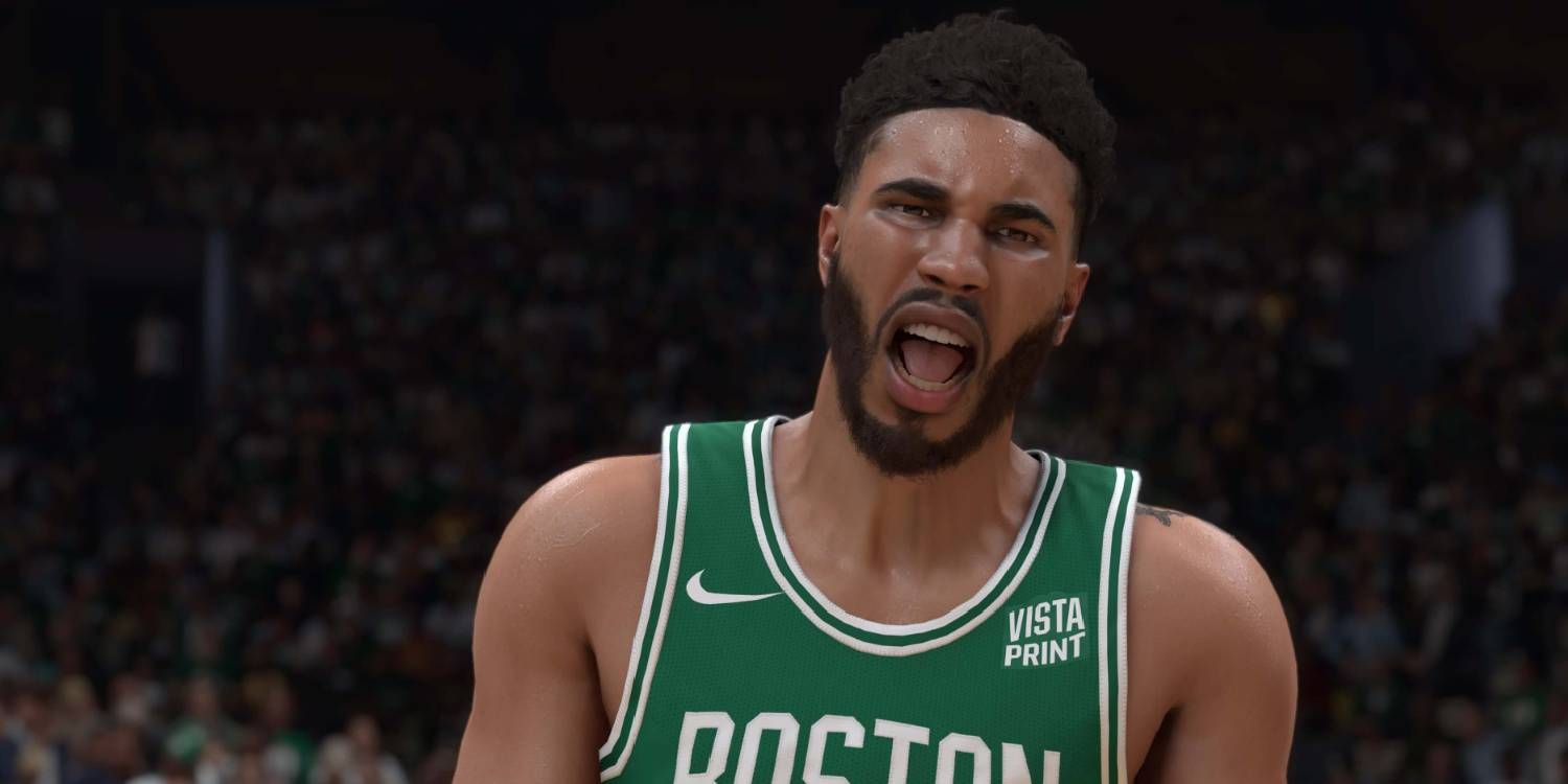 El jugador de NBA 2K25 Jayson Tatum para los Boston Celtics