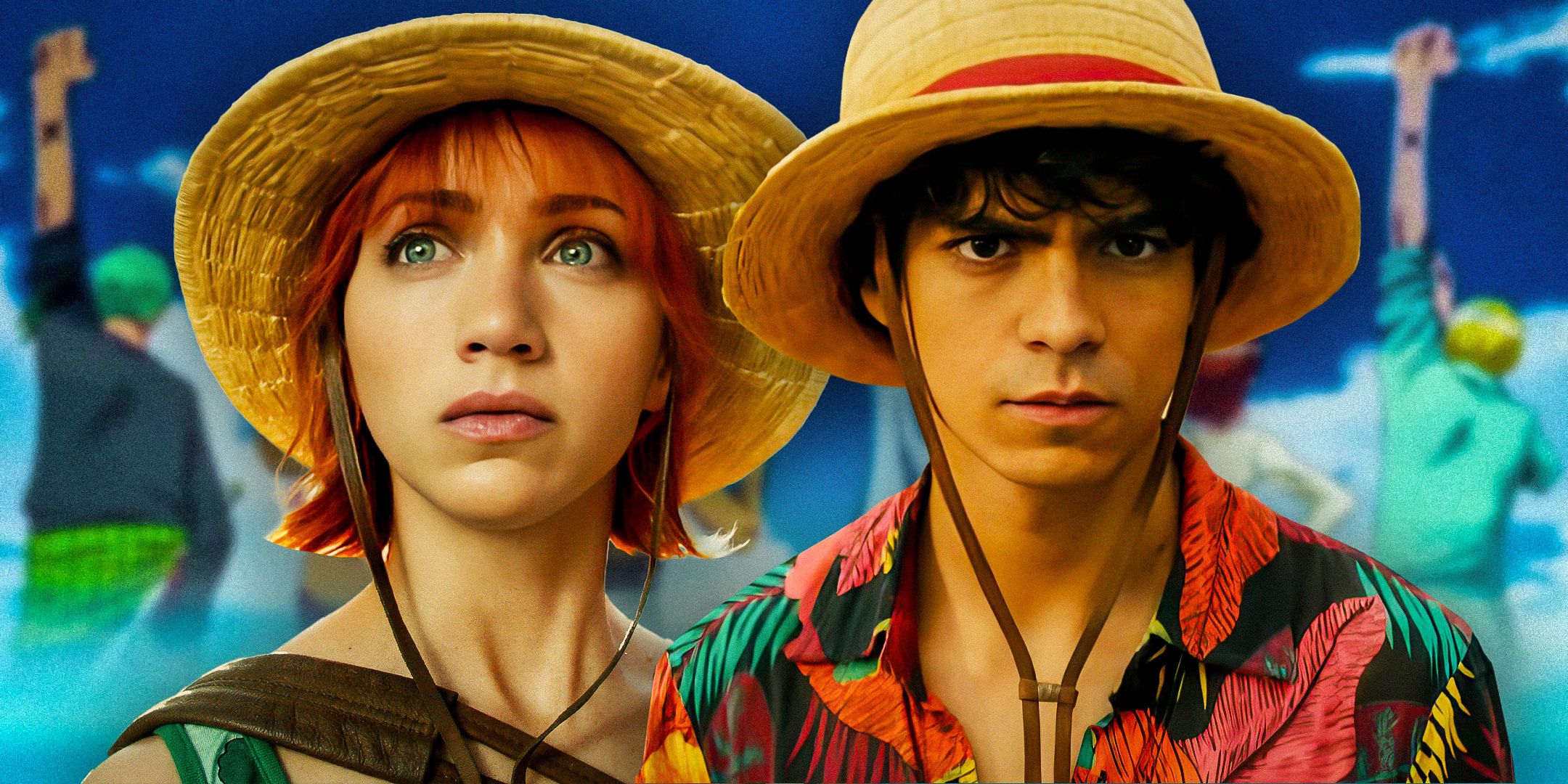 Custom image of Nami and Luffy in One Piece live-action