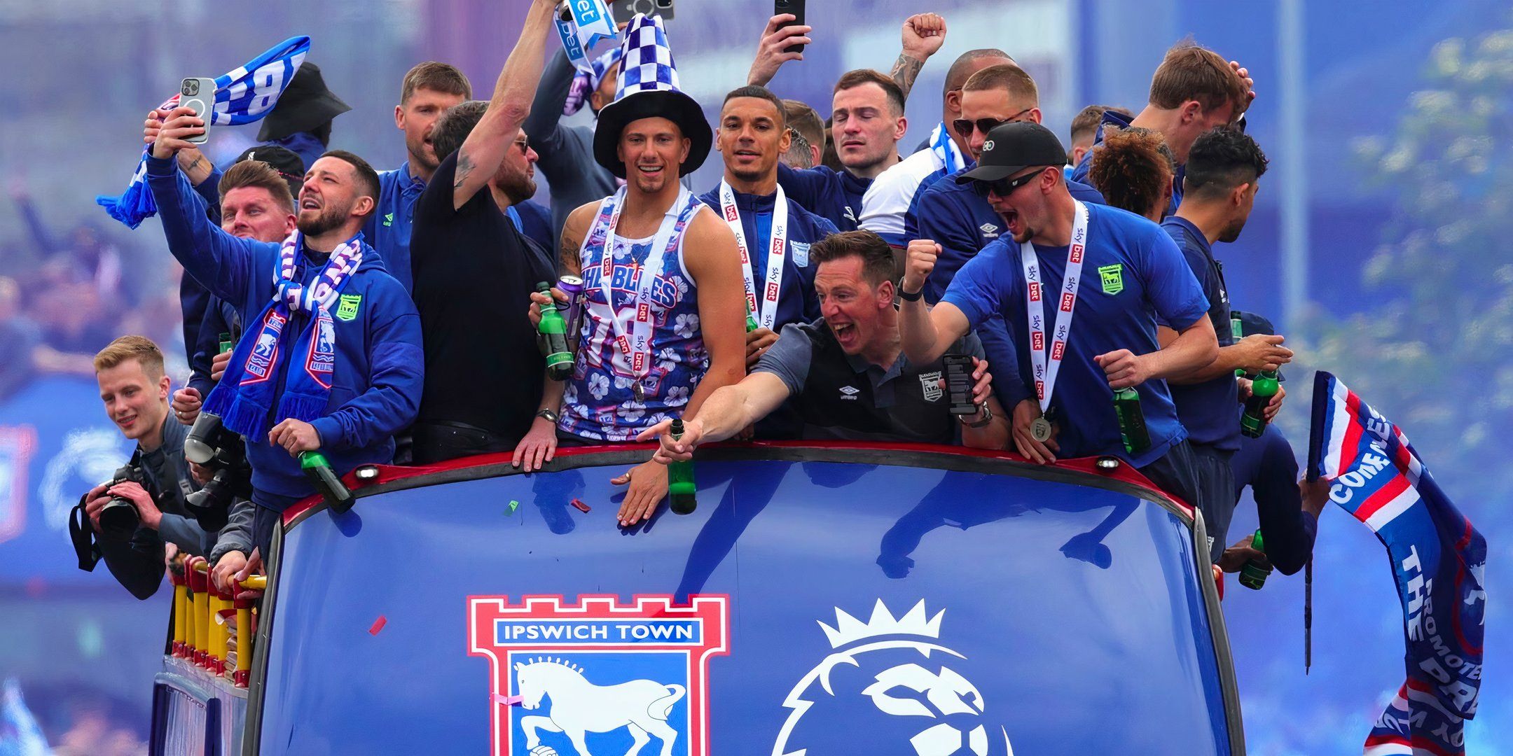 Ipswich Town Football Club are celebrating the Progress Cup Parade