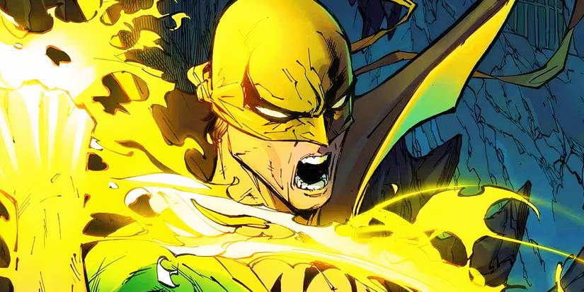 Iron Fist using his power in Marvel Comics