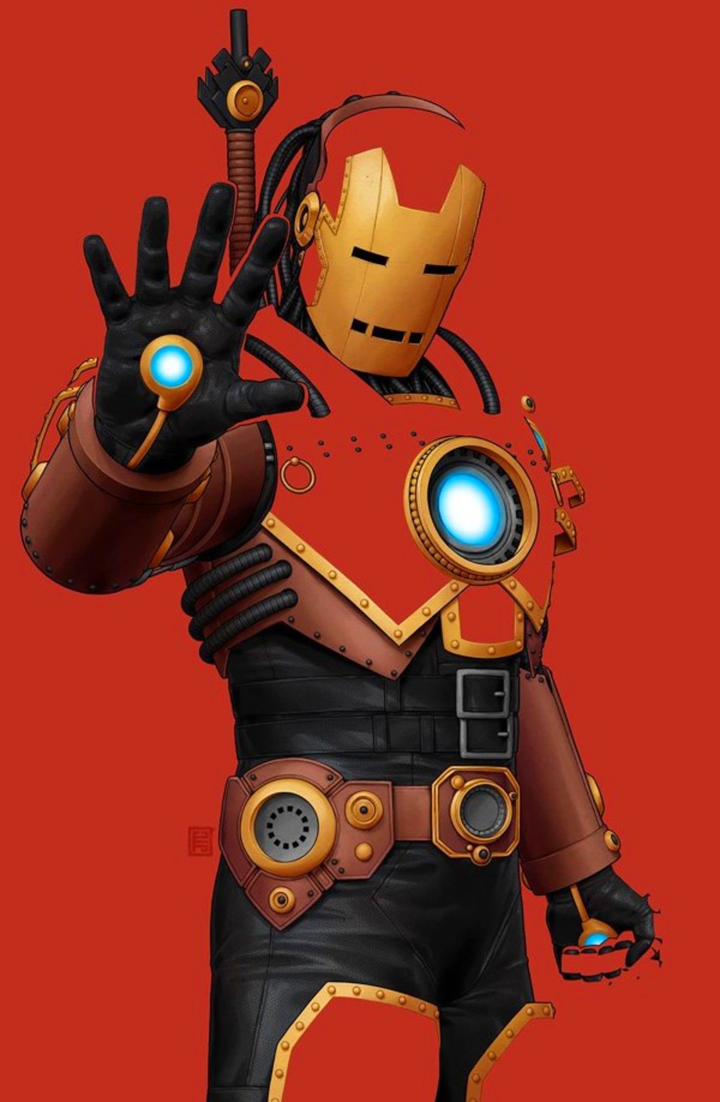 iron man as iron swordsman variant cover