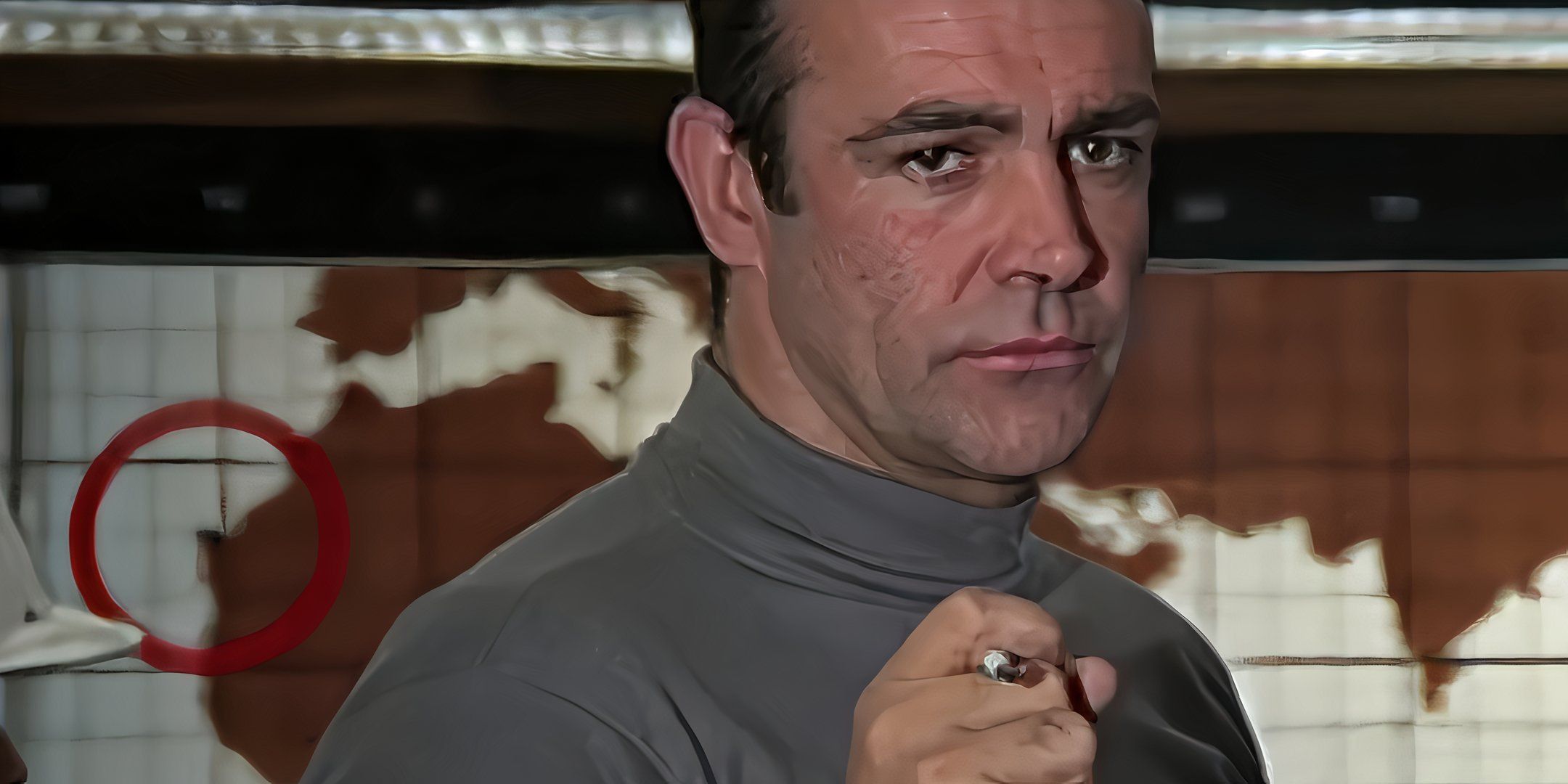 Sean Connery como James Bond, que tiene un lanzacohetes humeante dentro de ti, solo vive dos veces