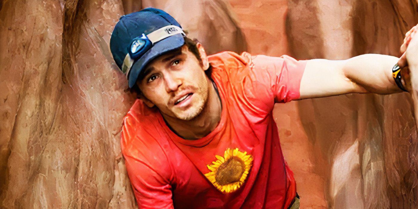 James Franco as Aron Ralston in 127 Hours