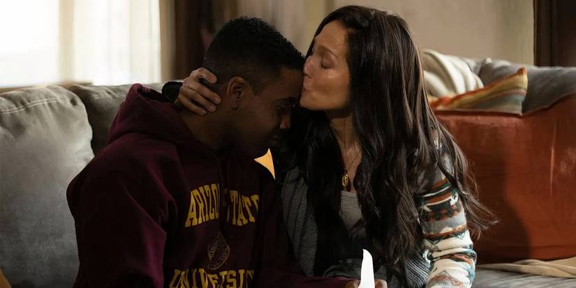 Jennife Lopez kisses Jharrel Jerome's forehead in Unstoppable
