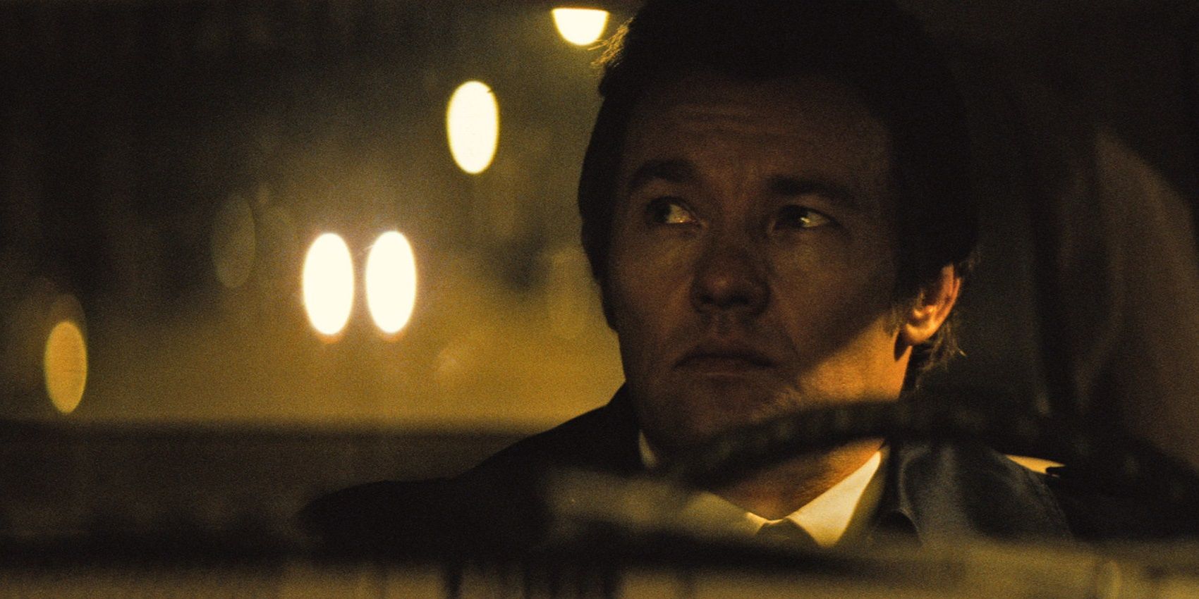 Joel Edgerton in a car in Black Mass