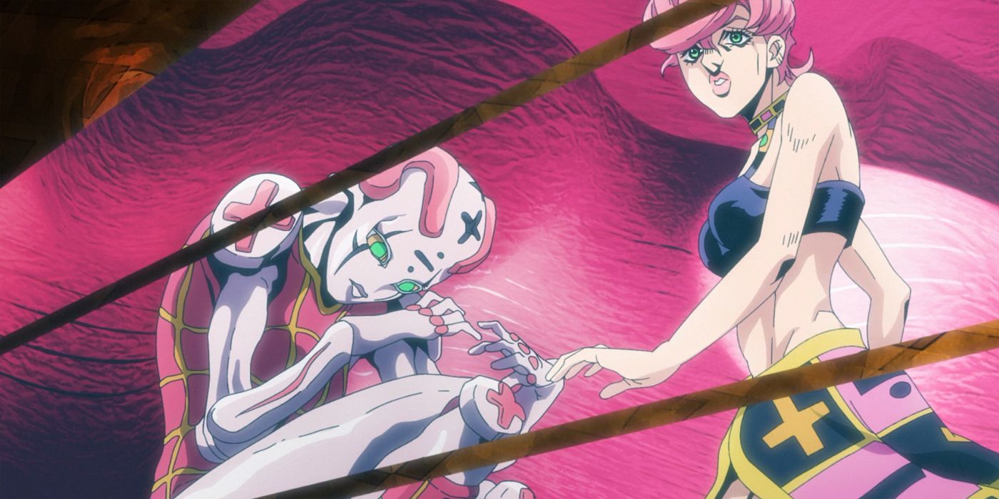 Trish Una et son Stand Spice Girl de Golden Wind.