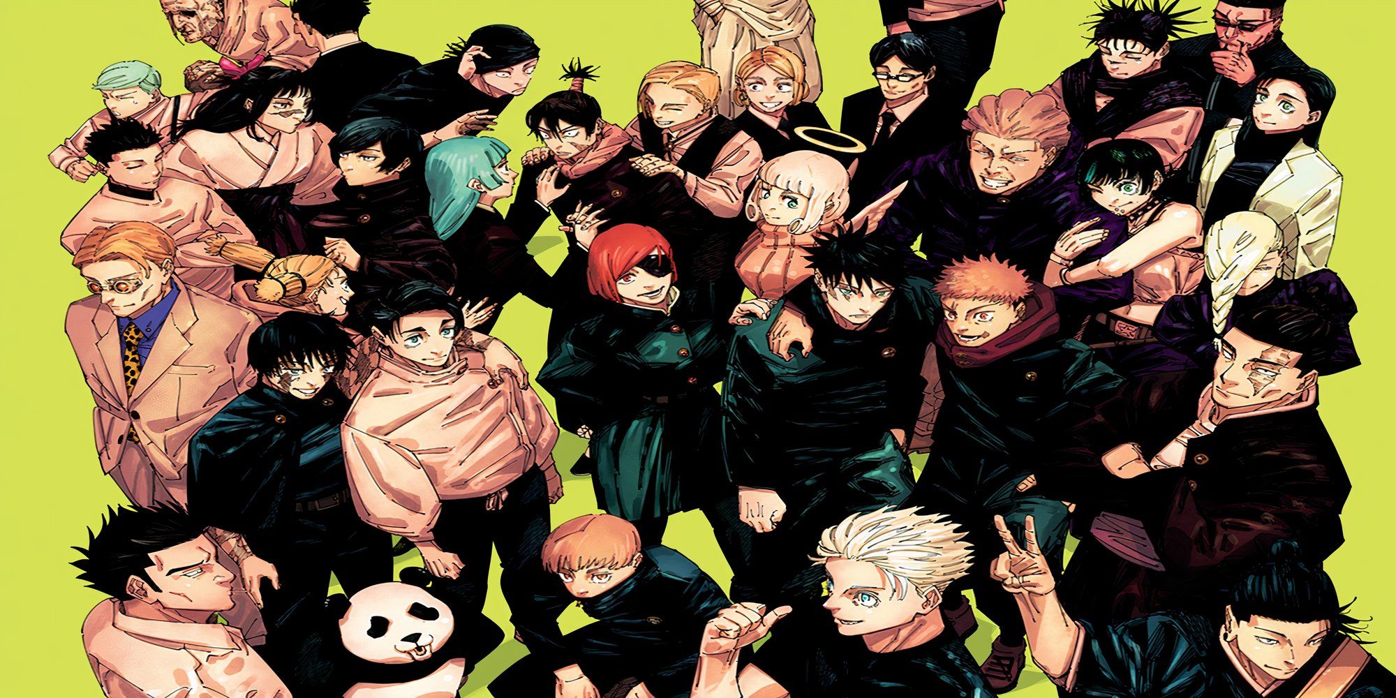 A distribuição final de cores para Jujutsu Kaisen