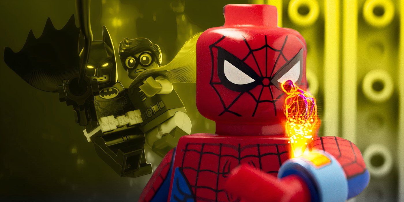 LEGO Batman se encuentra con LEGO Spider-Man de Spider-Verse en el tráiler conceptual de la película cruzada de DC y Marvel