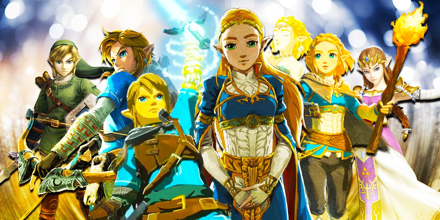 Link dan Zelda dari BOTW dan TOTK dan Twillight Princess