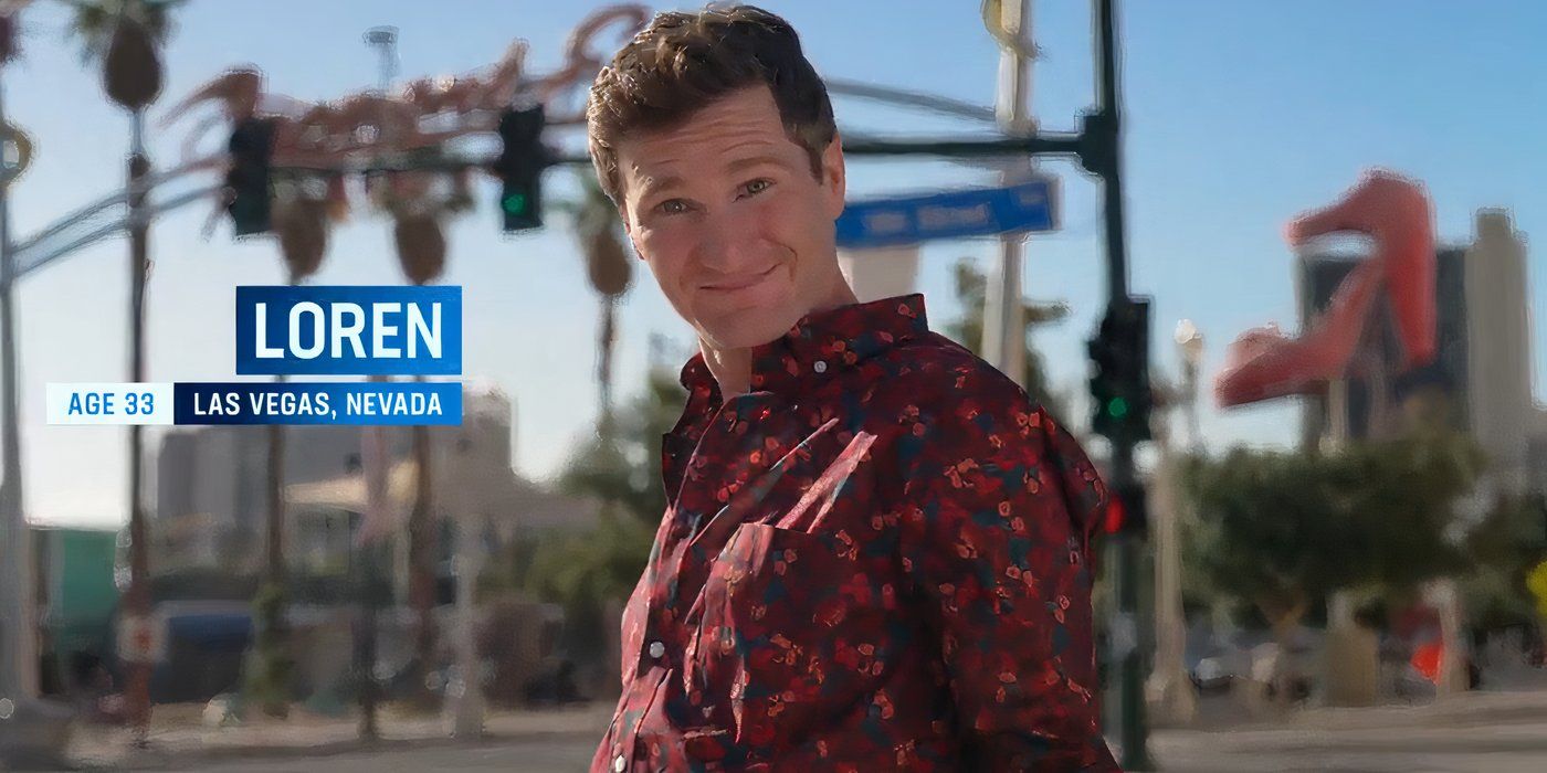 Loren Allen in 90 Day Fiance in red shirt smiling under traffic lights