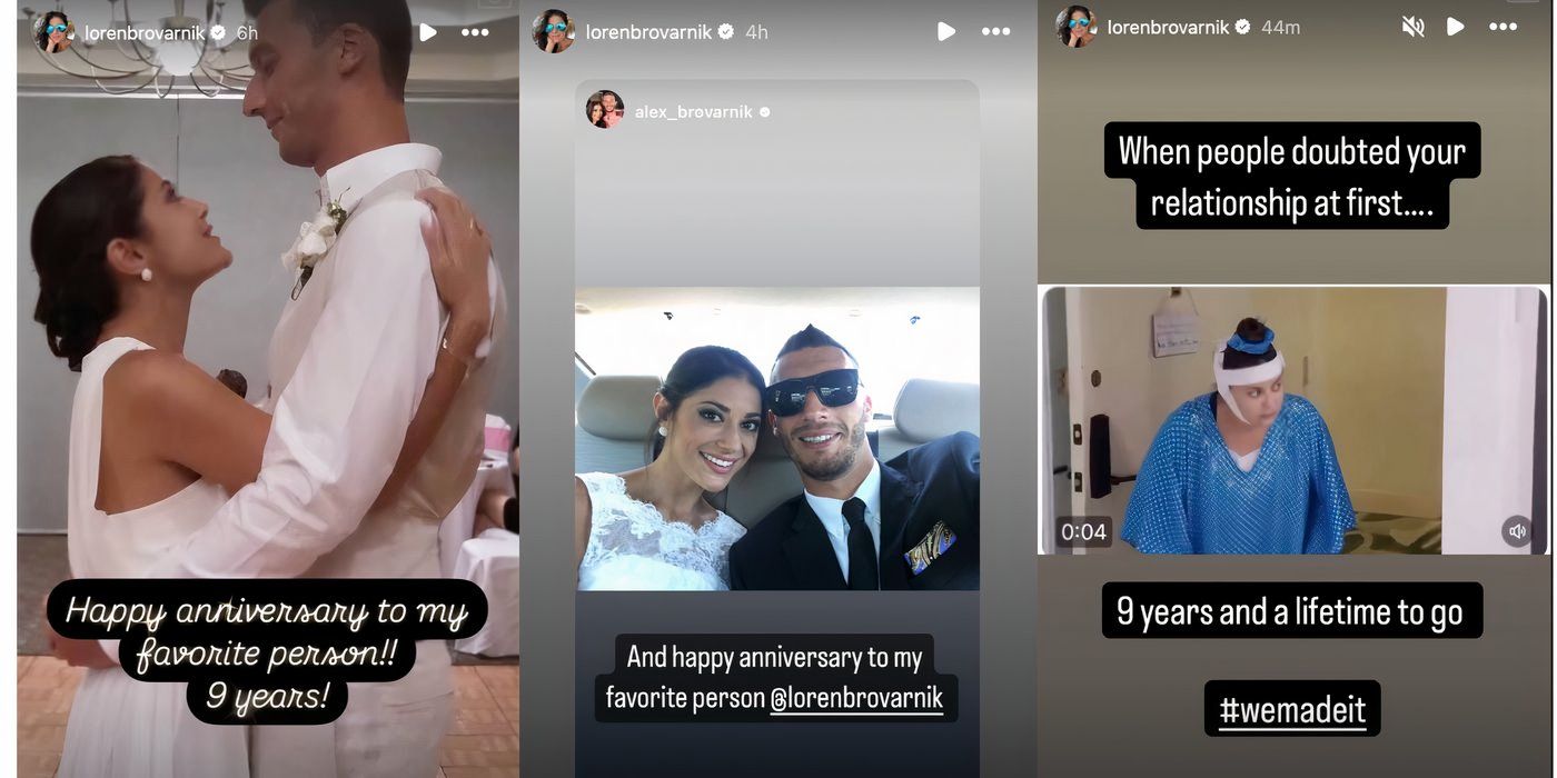 Loren Brovarnik in 90 Day Fiance on Instagram wishing Alexei happy anniversary