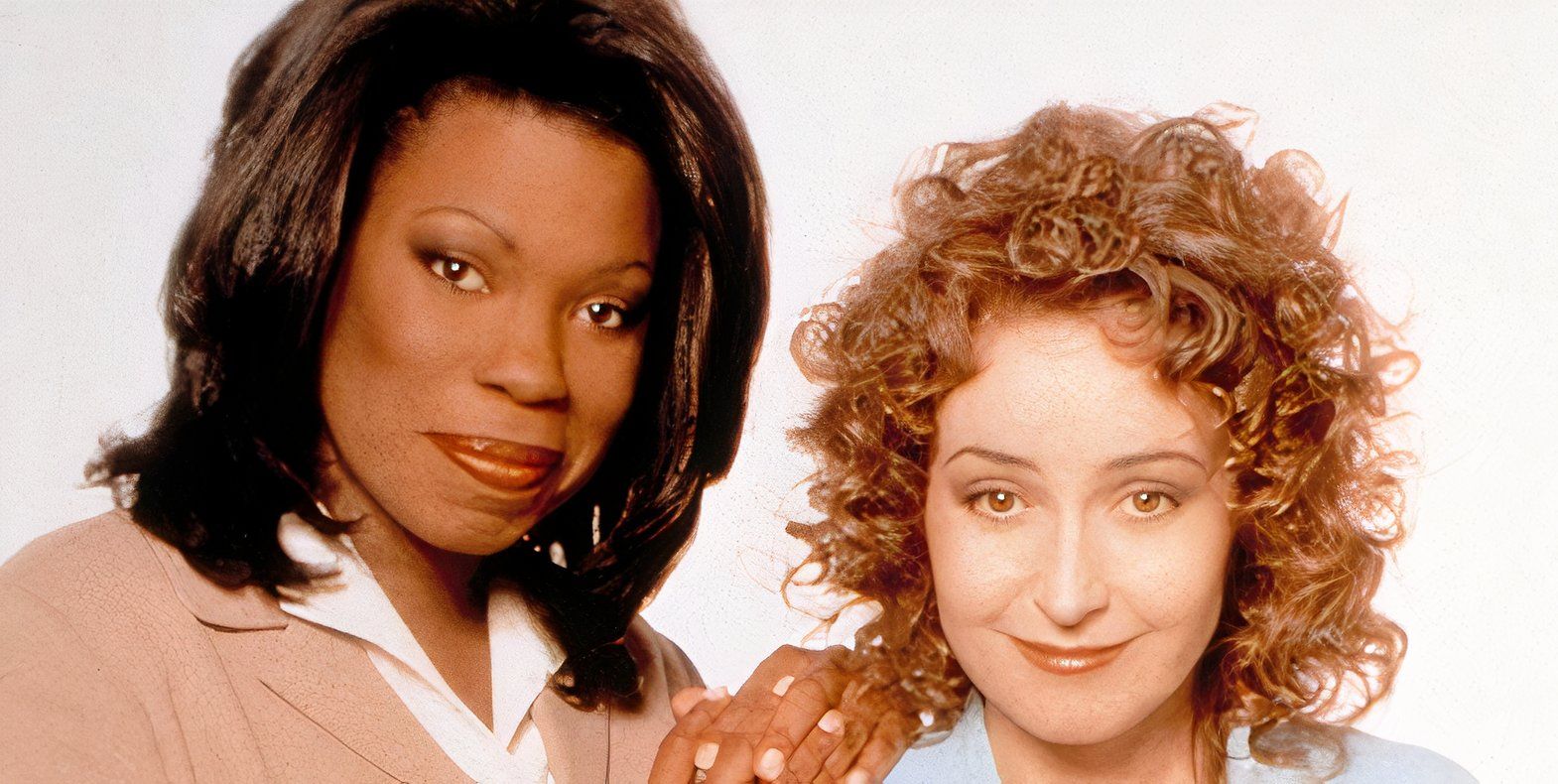 Lorraine Toussaint and Annie Potts staring right at the camera in a promotional shoot for Any Day Now