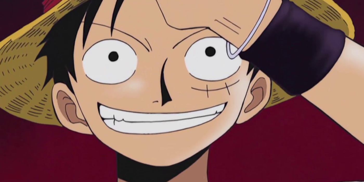 luffy smiling in one piece episode 2000
