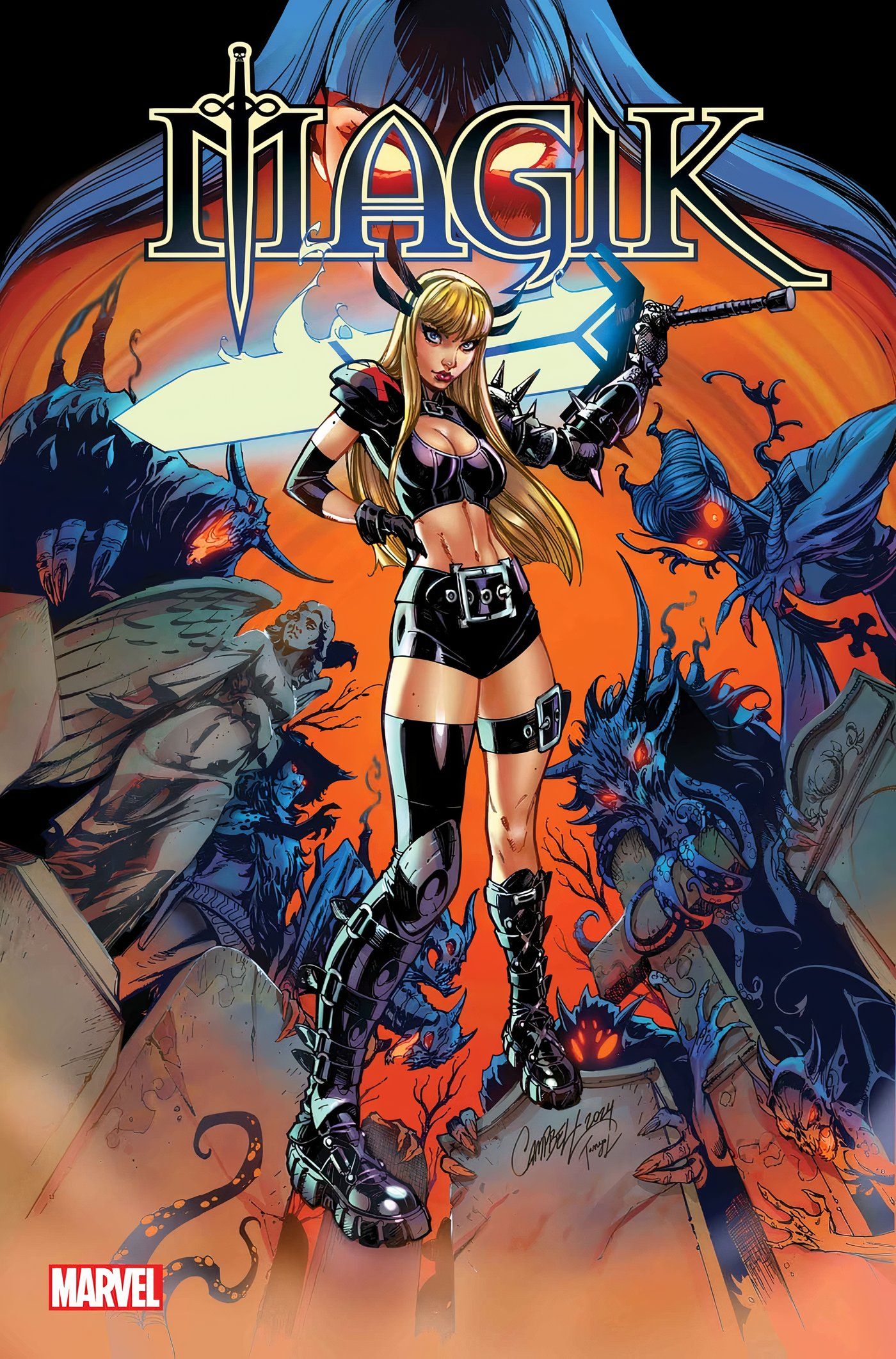 Capa da série solo de Magik, J Scott Campbell