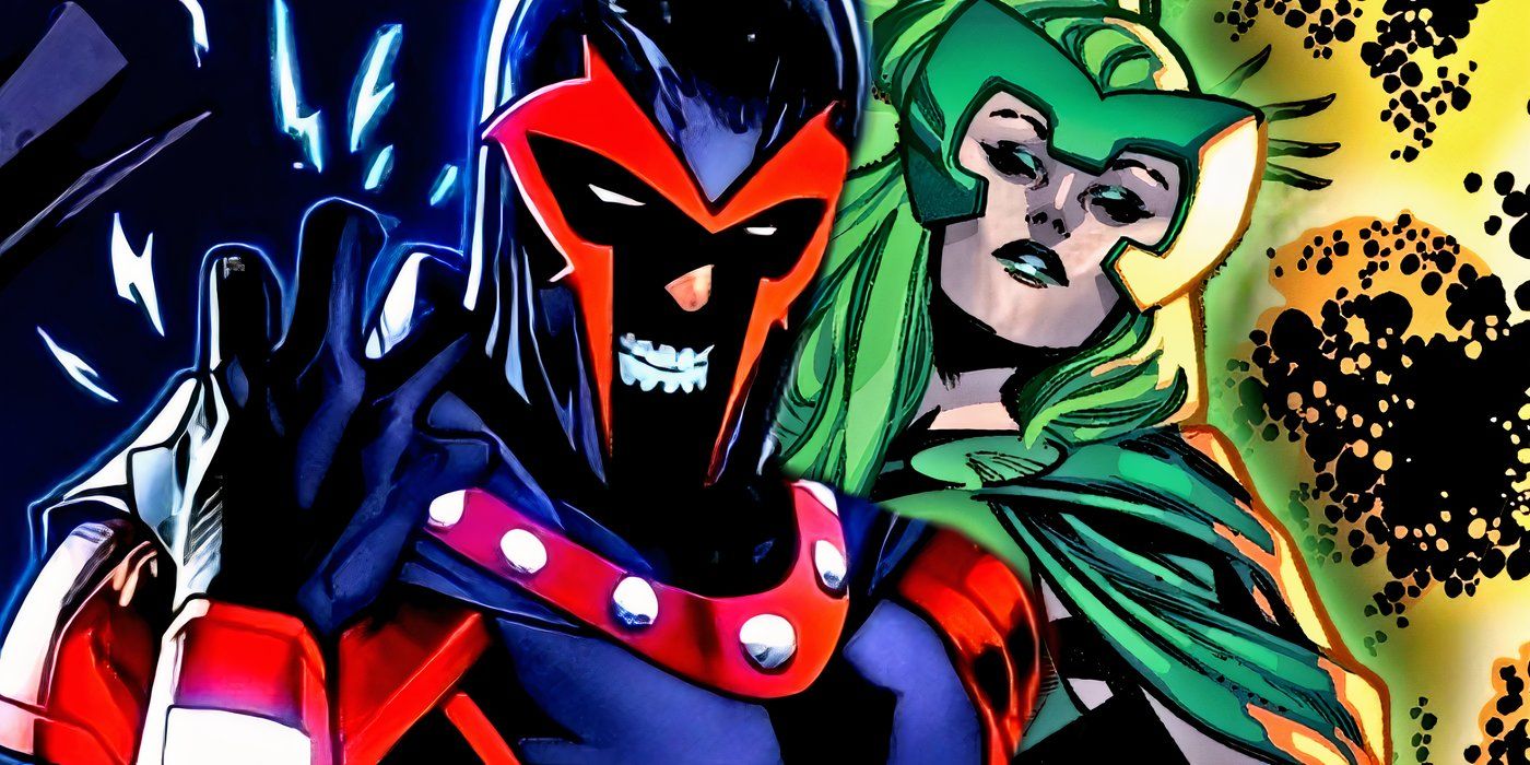 Magneto and his daughter, Polaris, standing next to each other.