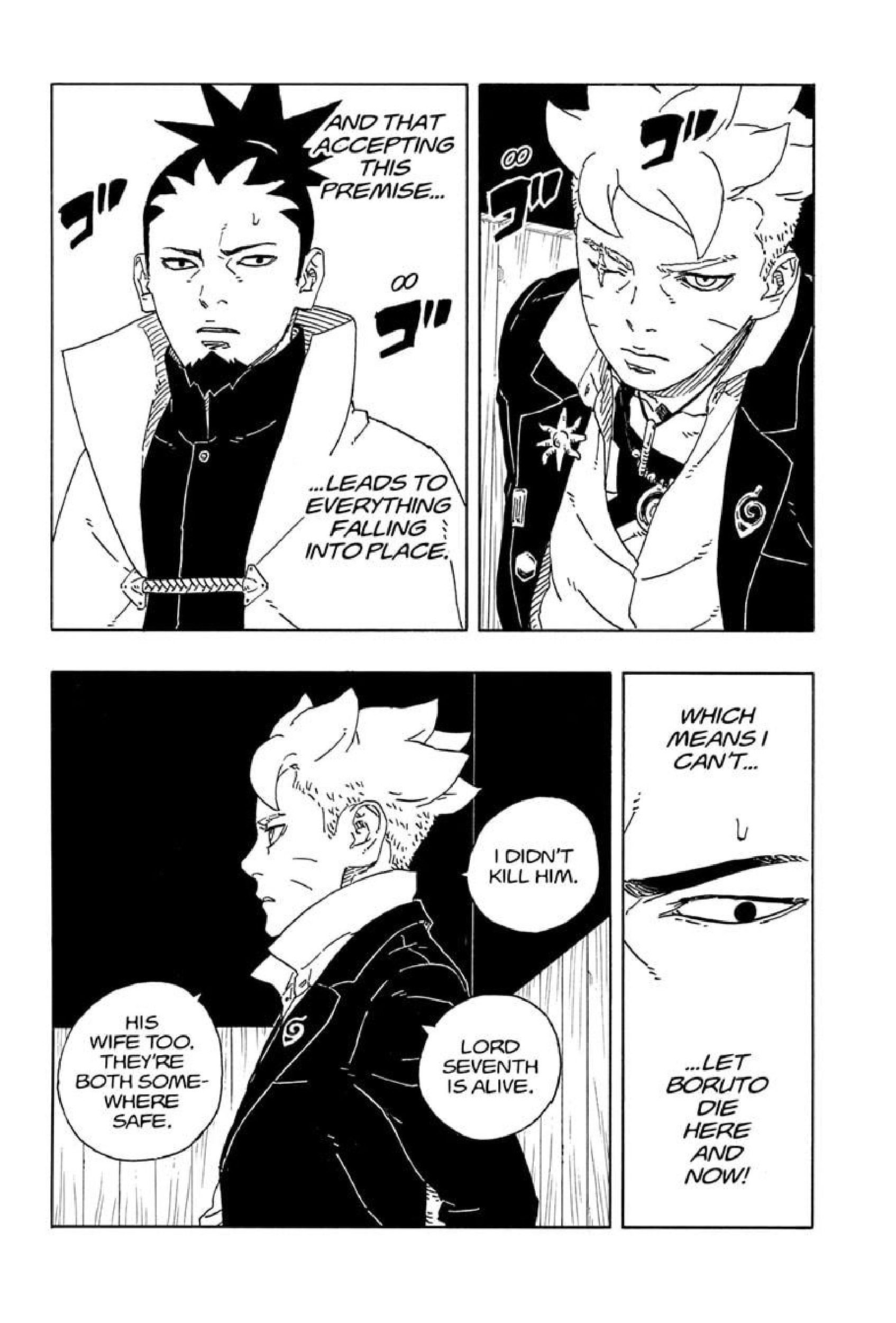 Manga panel of Shikamaru decided to save Boruto-1