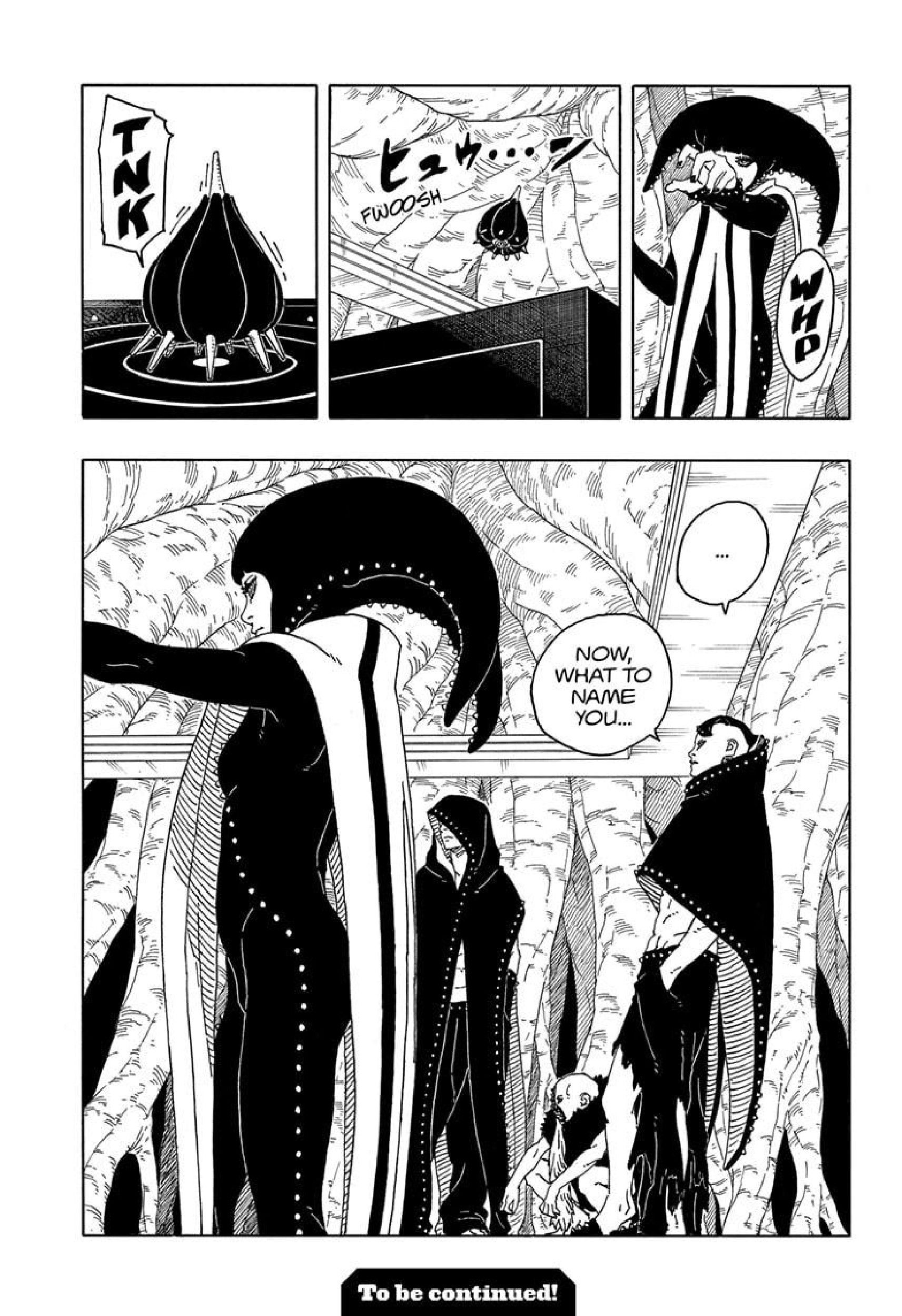 Un panel manga del Shinju realiza un ritual