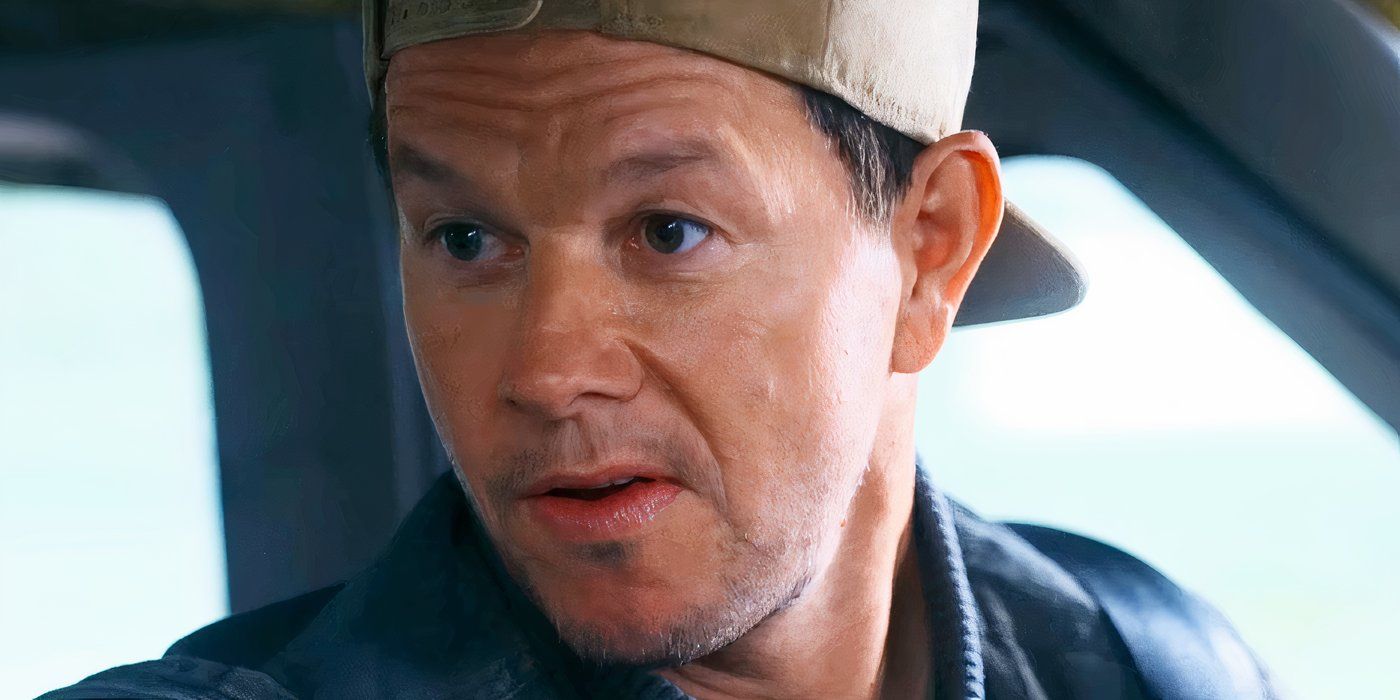 Mark Wahlberg in the Cockpit of a Plane Wearing a Backwards Baseball Cap in Flight Risk 2024