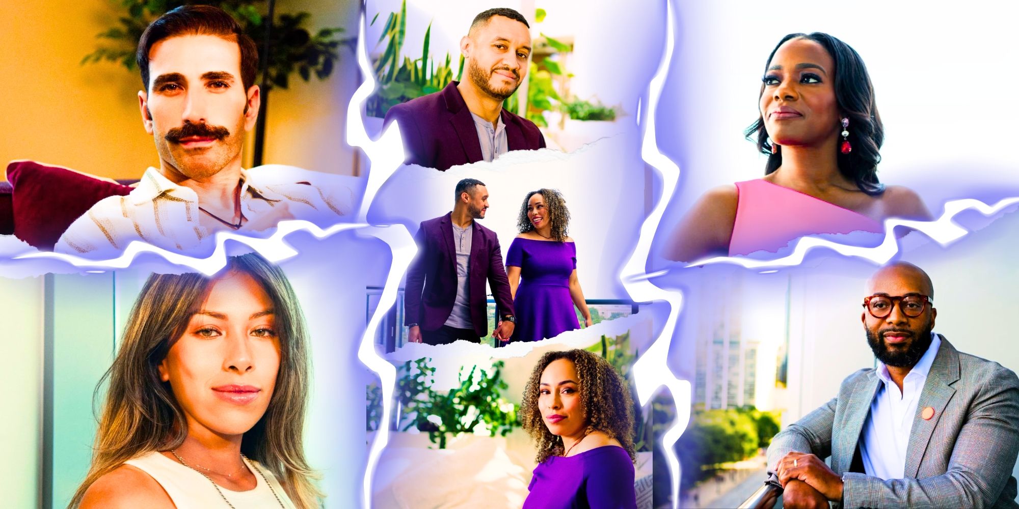 The cast of the 18th season of “Married at First Sight” in individual images that were put together in a collage