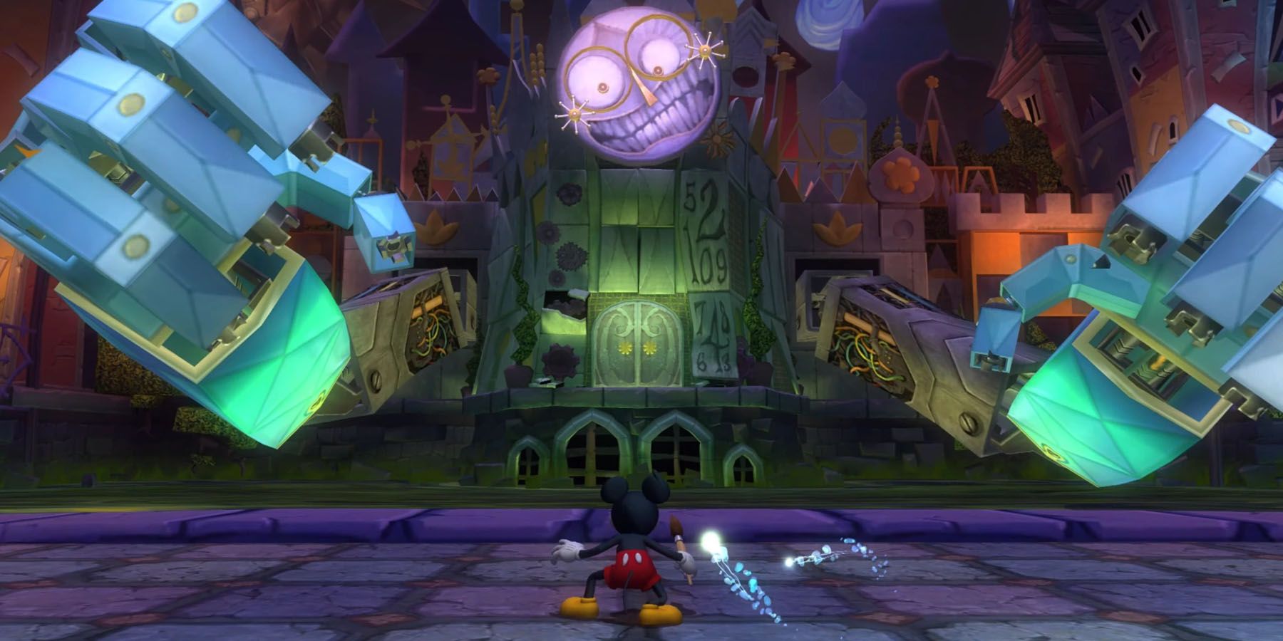 Epic Mickey: Cómo vencer a la torre del reloj (Guía del jefe)