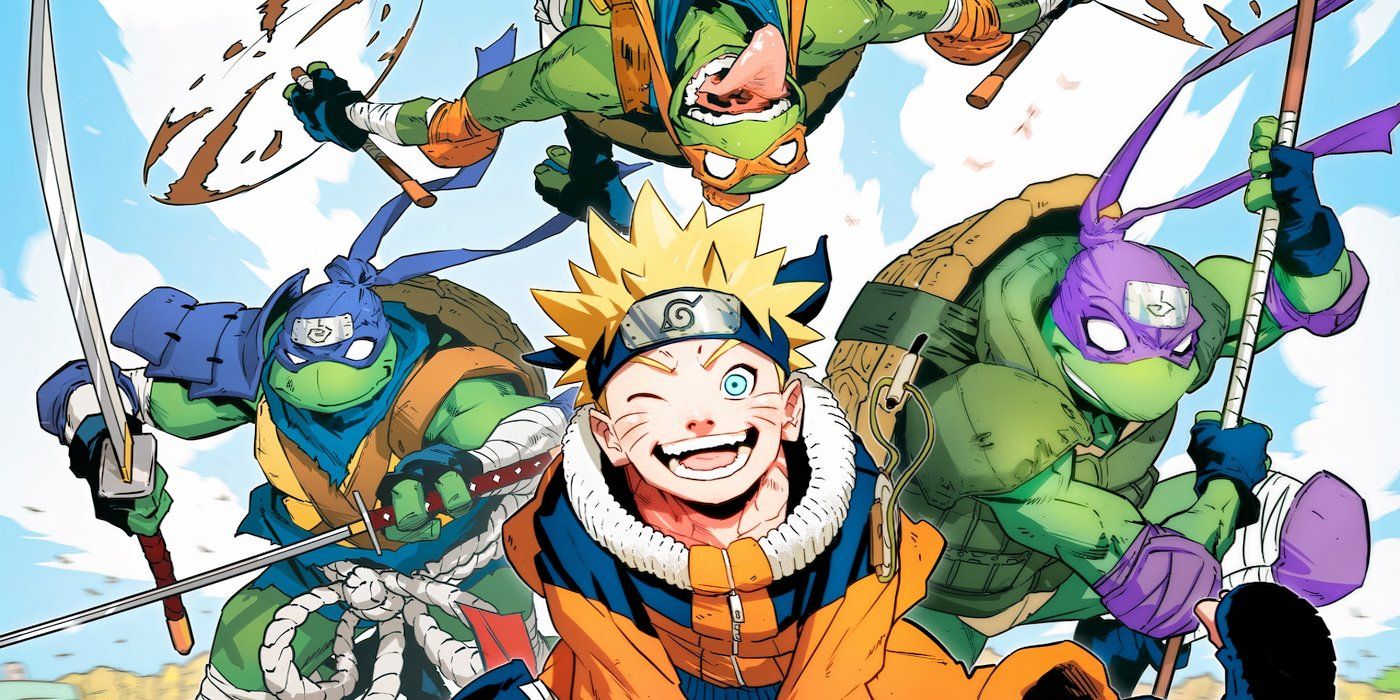 Naruto x tmnt collab comic visual